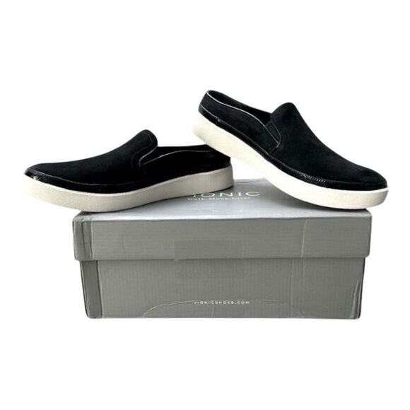 Vionic Essence Effortless Mule Sneaker Slip-On Shoes Black Women’s Size 7.5 - Picture 1 of 10